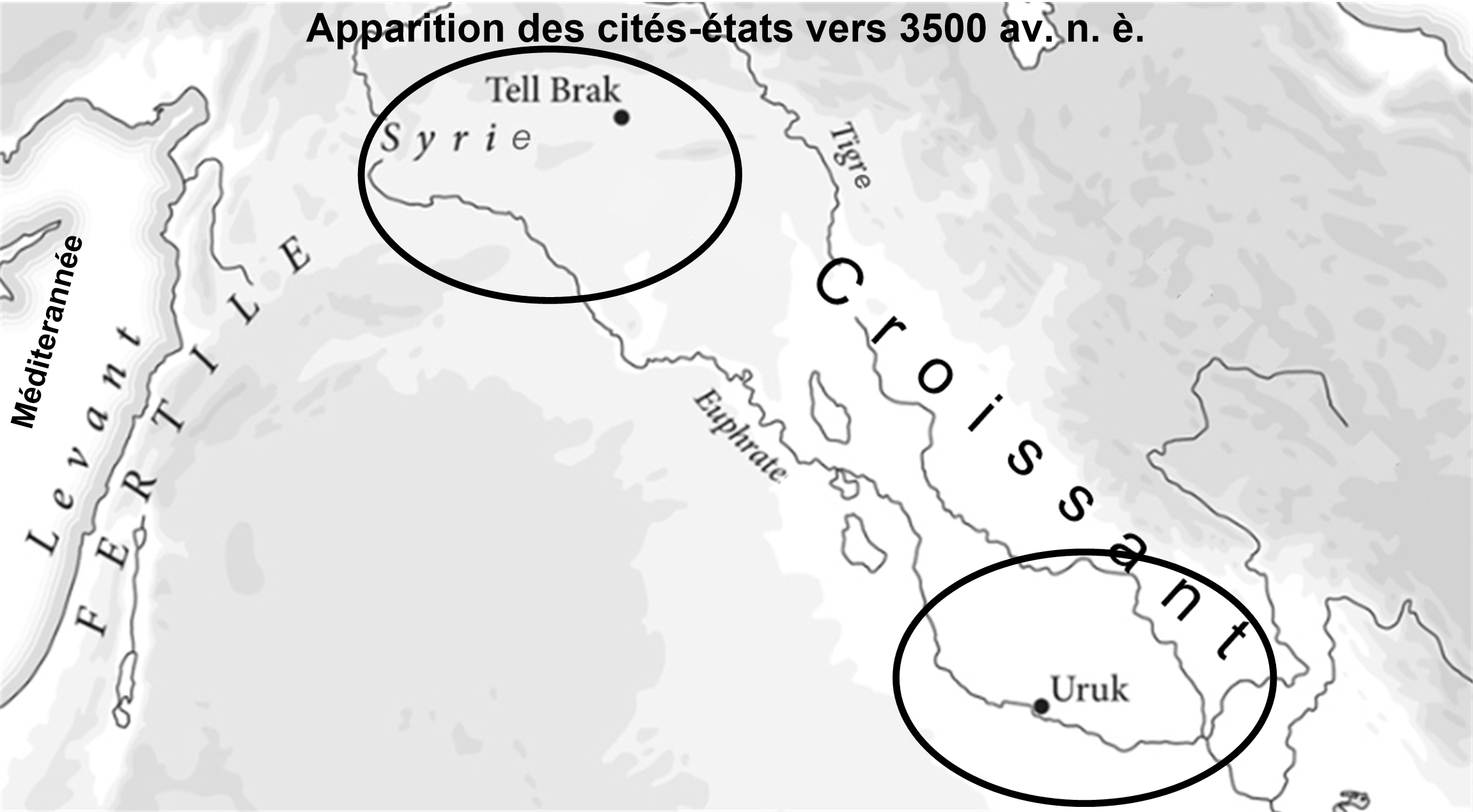 Apparition des cit�s-�tats vers 3500 av. n. �.
